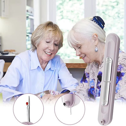 2-in-1 Upgraded Seam Ripper & Needle Threader – Colorful, Dual-Action Sewing Tool for Perfect Stitches